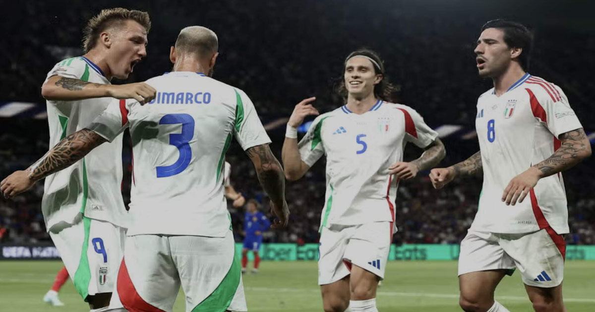 Lực lượng áp đảo của Azzurri so với đối thủ